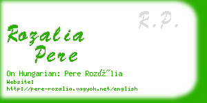 rozalia pere business card